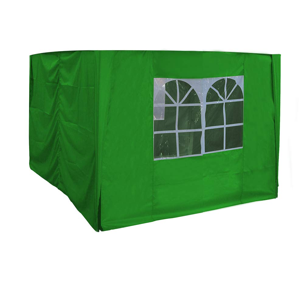 Green Bay 2x2m Pop Up Gazebo 4 Side Curtains Replacement Only Canopy Side Covers Green
