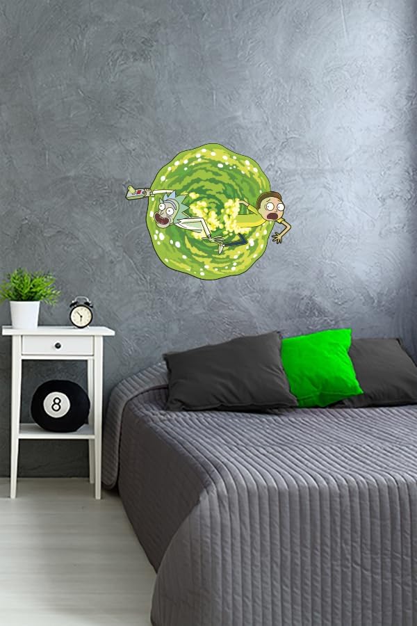 Trends International Rick & Morty Portal - ROOMSCAPES Poster Decal - 18'' X 24'' Multicolor image 3