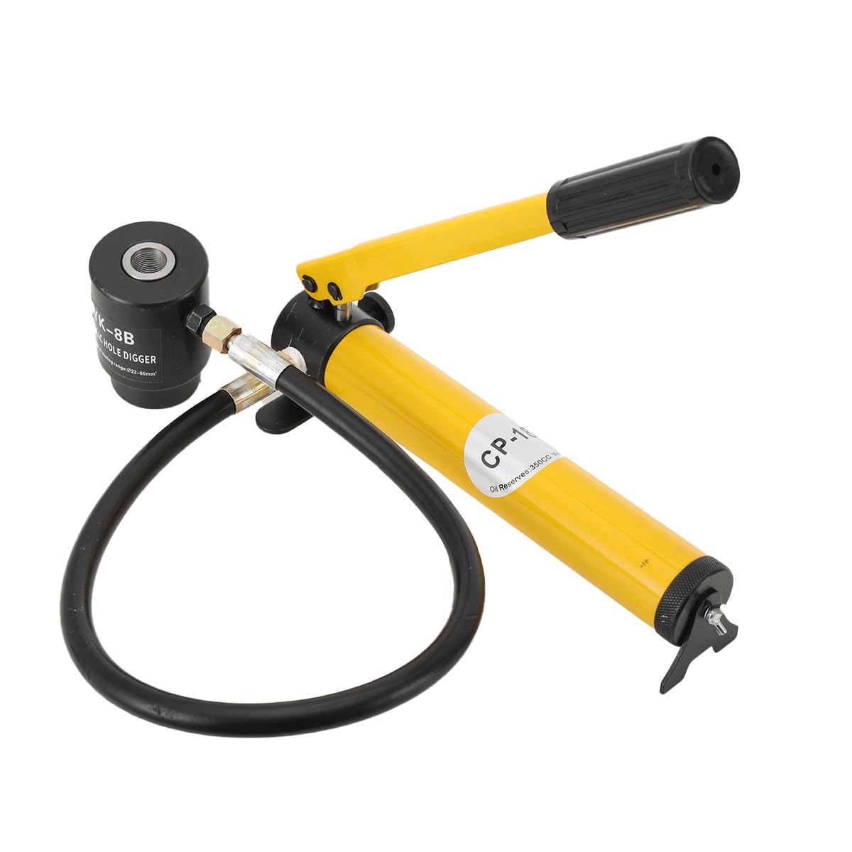 Punzone Idraulico Set 6 Modelli 22-60mm, Pompa Smontabile 10T, Testa Rotante 360°, Per Metallo, Alluminio, Acciaio, Uso Industriale Cantieri Elettrico Navale Meccanico