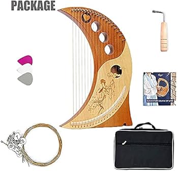 Amazon.co.jp: 19弦三日月ライアーハープ、耐久性のあるバッグ