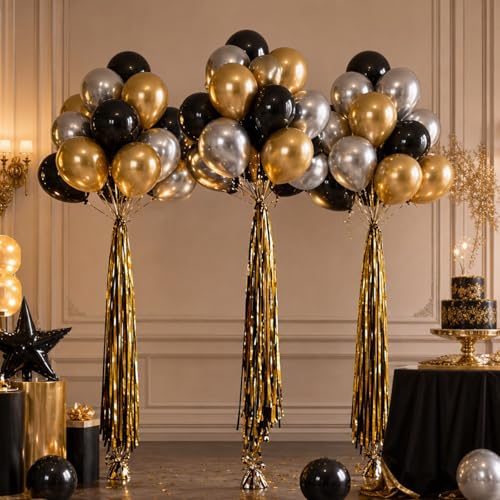 Chitidr Black Gold Party Decoration Kit Birthday Decorations - image 4