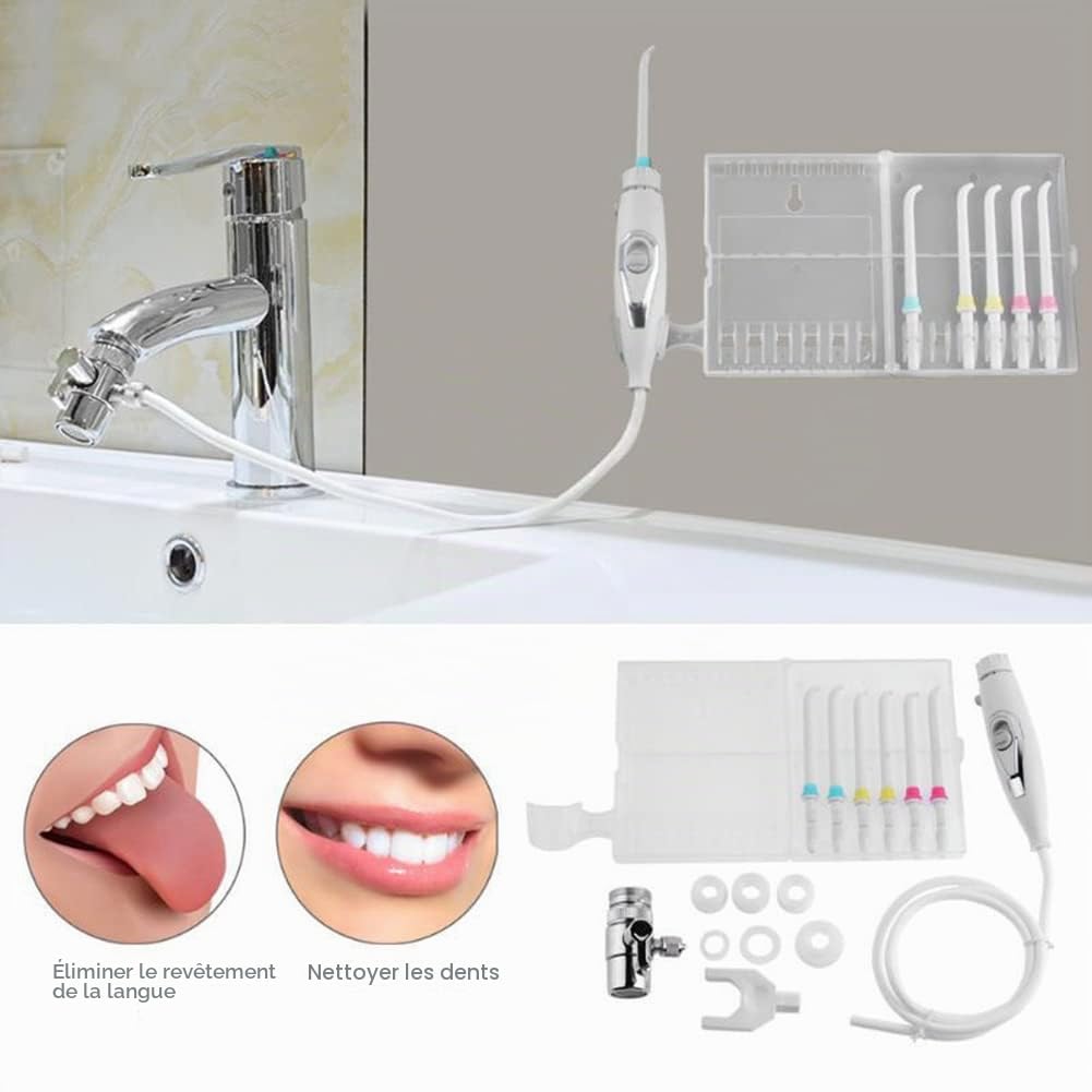 Generic 6 Tip Family Switch Robinet jet buccal eau sous pression soie dentaire