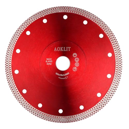 AOKLIT 7' Diamond Blade for Angle Grinder, Super Thin Tile Cutting Blade, Diamond Saw Blade Cutting Porcelain Tile Granite Marbles