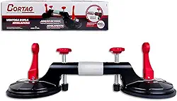 Ventosa Dupla Cortag Niveladora Para Porcelanato Pisos Vidros Cerâmicas Original Profissional - 62832