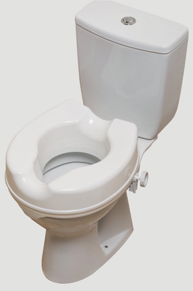 NRS-UK Linton Plus Raised Toilet Seat - 100mm - White