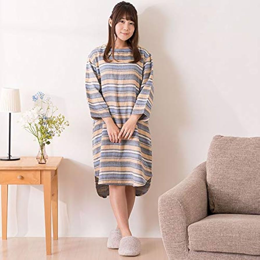 Amazon.co.jp: 内野(UCHINO) ワンピース マシュマロガーゼ グレー M