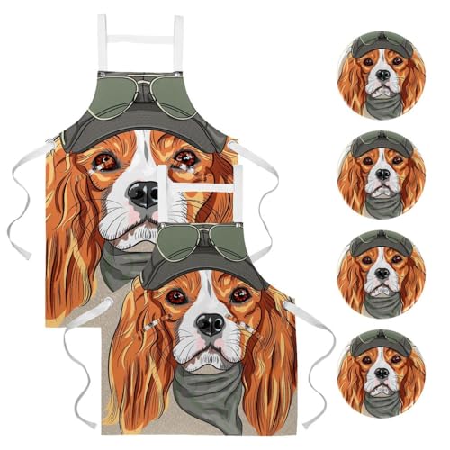 Tablier de cuisine pour pâtisserie et restaurant avec motif dessin cartoon