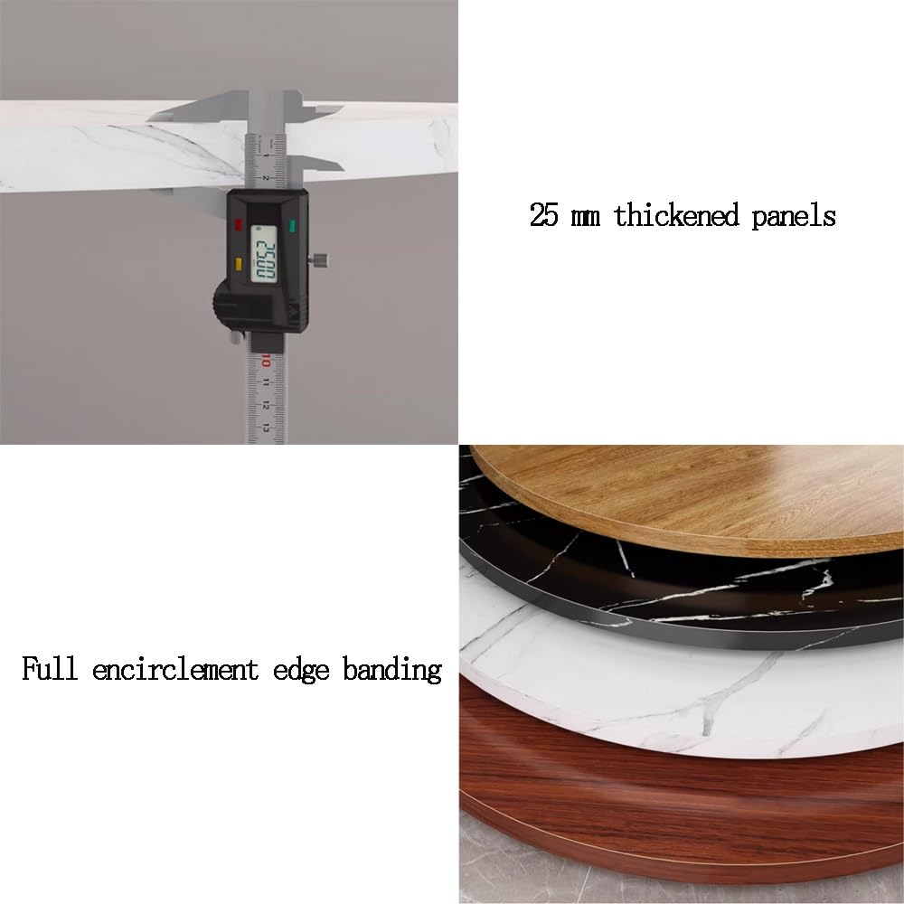 Czarny marmur Lazy Susan taca do serwowania 70 cm obrotowy okrągły element centralny na stół jadalny lite drewno 45100 cm regulowany talerz do serwowania Ele Home Decor.
