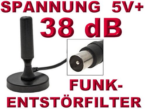 Attiva digitale DVB-T Antenna 38Db Zimmer Antenna