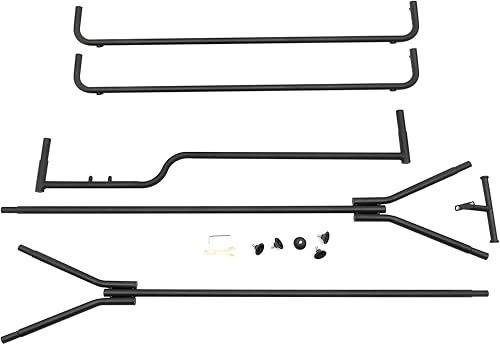 Miniatura 8 de Perchero moderno y resistente para ropa, estante de exhibición al por menor con patas ajustables, colgadores de pie de una sola barra, estantes de