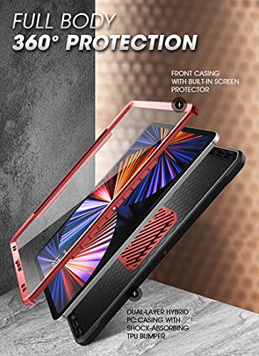 Image of SUPCASE for iPad Pro 12.9 inch Case 2022 /2021 /2020 with Pencil Holder Ruddy