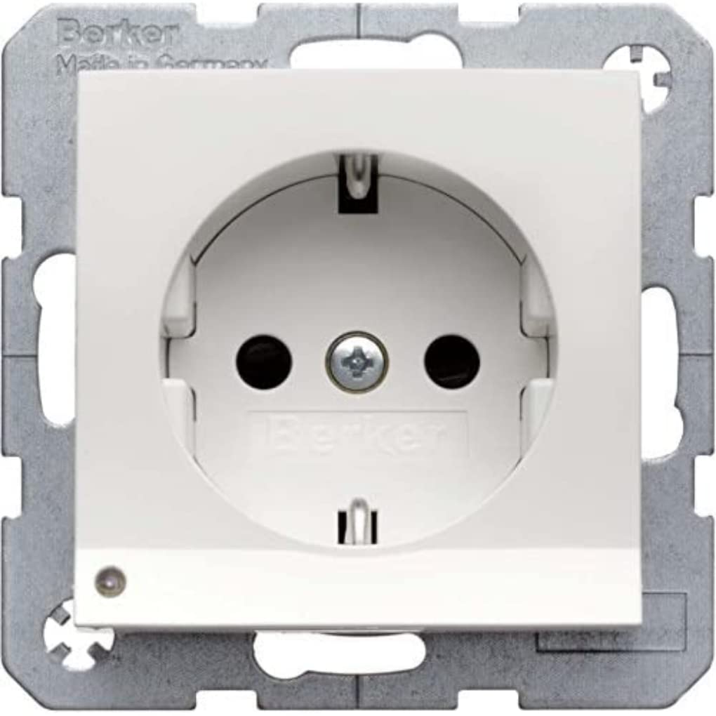 Prise SCHUKO avec LED d'orientation anthracite mat plot encastrable 16A