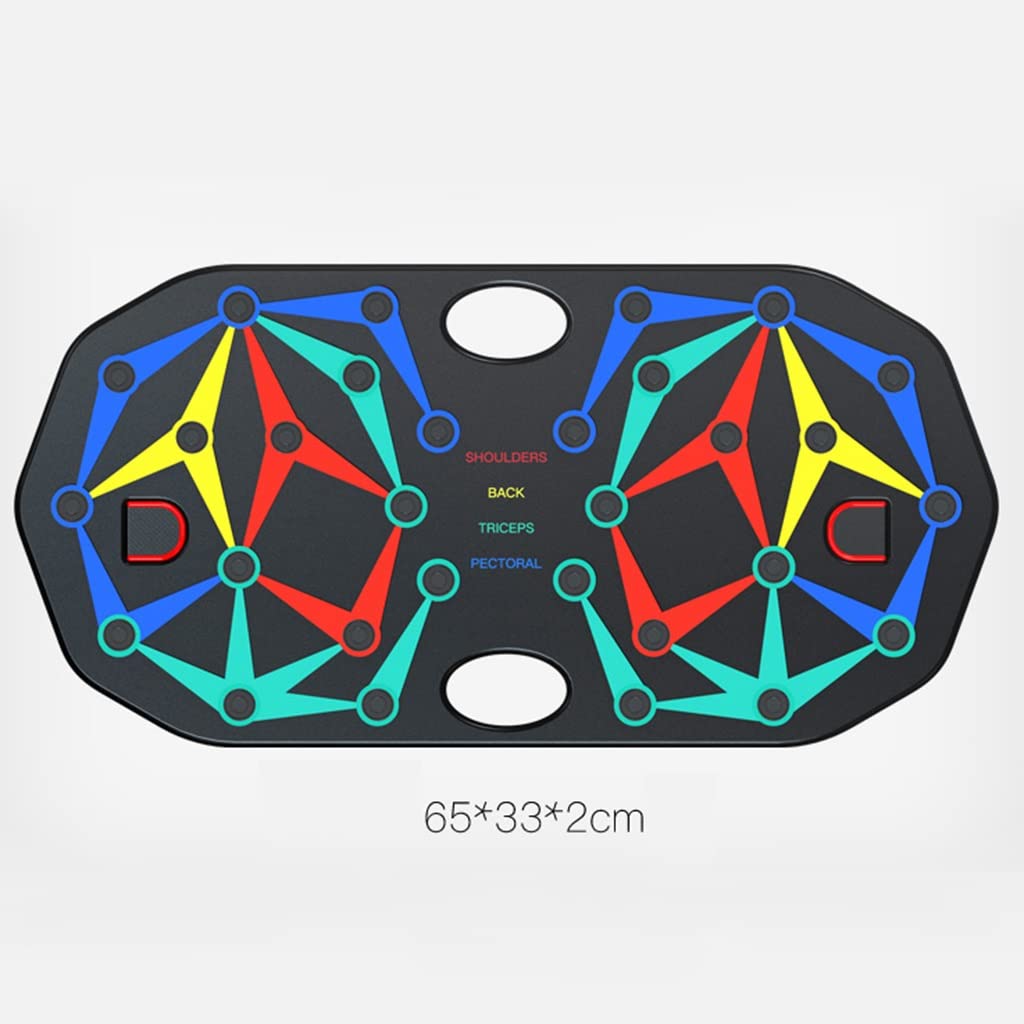 Tavola per Flessioni Allenamento per Flessioni Attrezzatura per l'allenamento Multifunzione Tavola per Il Fitness per la casa Tavola per l'allenamento dei Muscoli Addominali (Color : Black, Size : 6