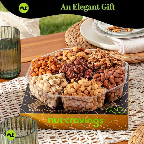 image for NUT CRAVINGS - Halloween Treats For Adults Mixed Nuts Gift Basket in B