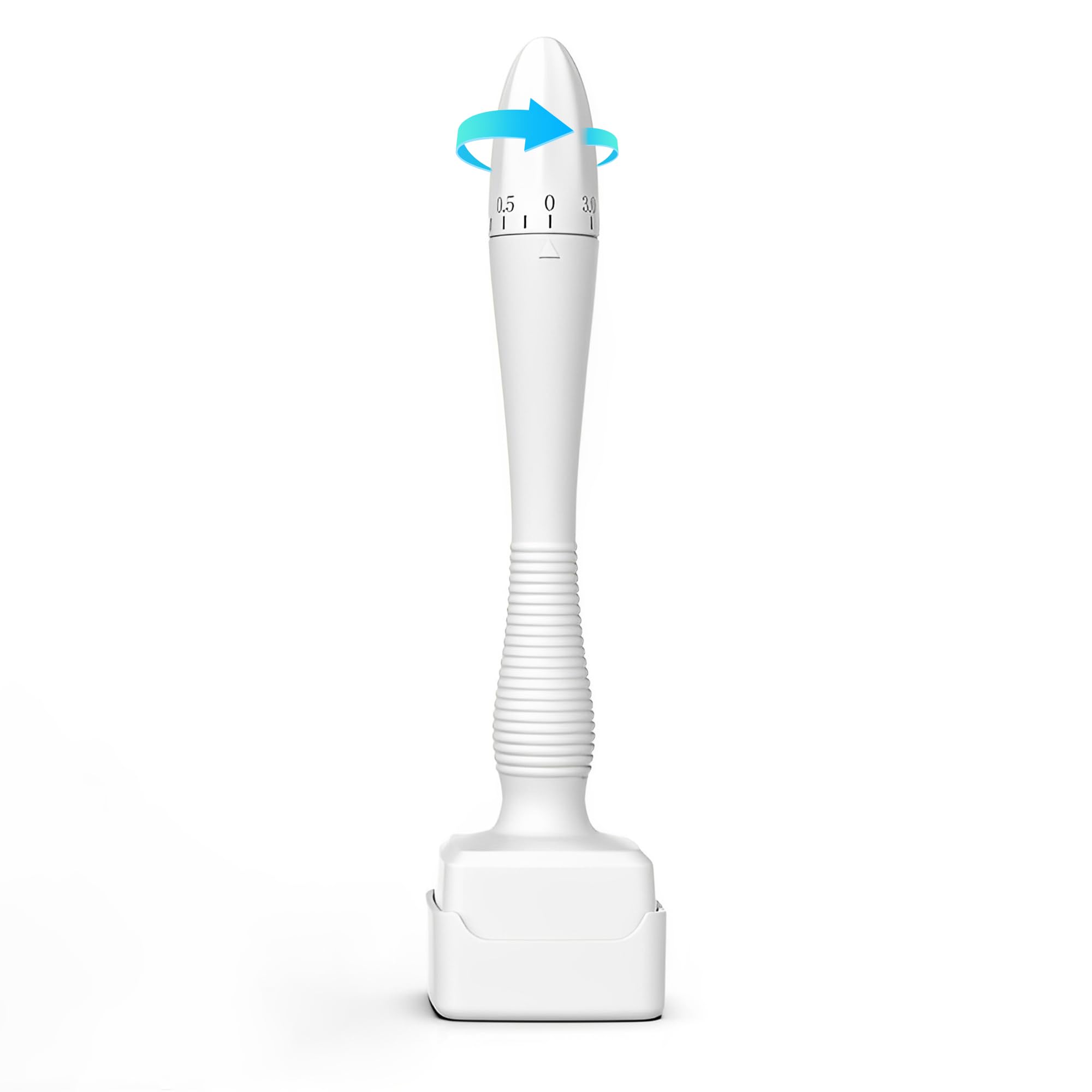 Microneedling Dermapen, Derma Stamp con 140 singoli aghi in titanio reale, Microneedling Dermapen per capelli, crescita della barba, viso, corpo