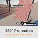 Shantime Leather Wallet Case Compatible with Ulefone RugOne Xever 7 Pro, Colorful Flip Cover with Card Holders Magnetic Closure Full Protection Shell(Rose Gold)