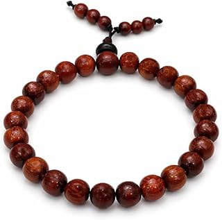 ETASHA STORES Red Sandalwood Bracelet for Men | Certified Red Sandalwood Bracelet for Women | Handcrafted Natural Wooden B... Price In India
