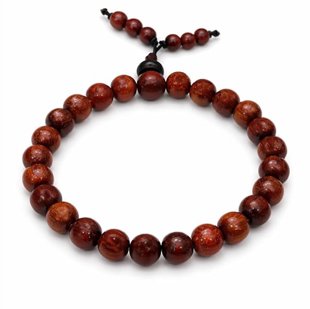 ETASHA STORES Red Sandalwood Bracelet for Men | Certified Red Sandalwood Bracelet for Women | Handcrafted Natural Wooden B... - Review, Price and Buying Guide