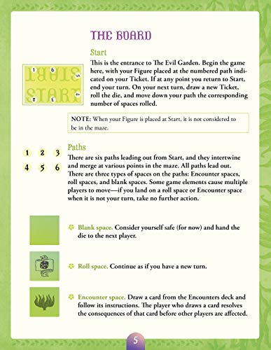 Escape from The Evil Garden juego de mesa para 2-6 jugadores miniatura 5