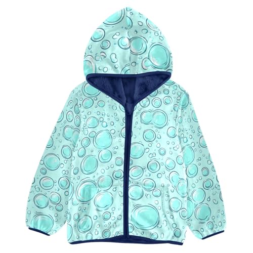 Air Bubble Soap Girls Fleece Jacket Girls Fall Jacket Girls Zip Up Hoodie Girls Sherpa Jacket 2-10T