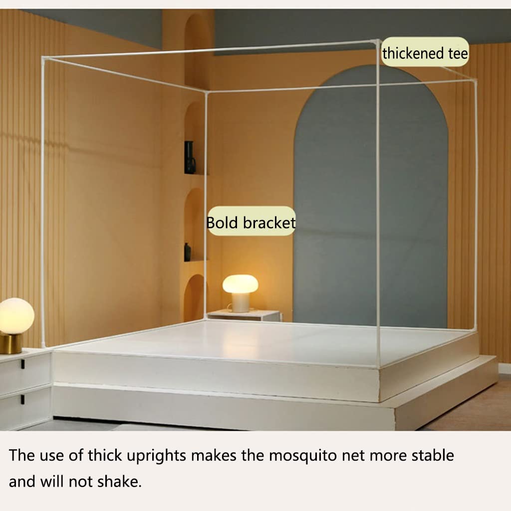 MRKU Mosquitera portátil para Cama, mosquitera Plegable de Tres Puertas para Acampar, Cortina, Textiles para el hogar, decoración de Cama