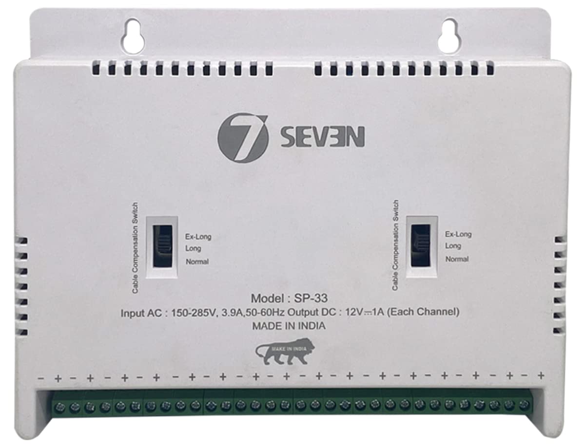 7SEVEN® CCTV Power Supply 16 Channel Camera 12v SMPS with Multi Port for Indoor or Outdoor Security Surveillance Cameras (B08ZDNJZX3) Amazon Price History, Amazon Price Tracker