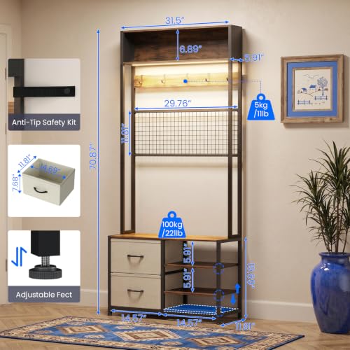 hall-tree-with-bench-and-shoe-storagemudroom-bench-with-storage-and-hooks-7-in-1-Entryway-Coat-Rack-Shoe-Bench-Storage-with-Motion-Sensor-Light-Adjustable-Shelves-Hooks-for-Mudroom
