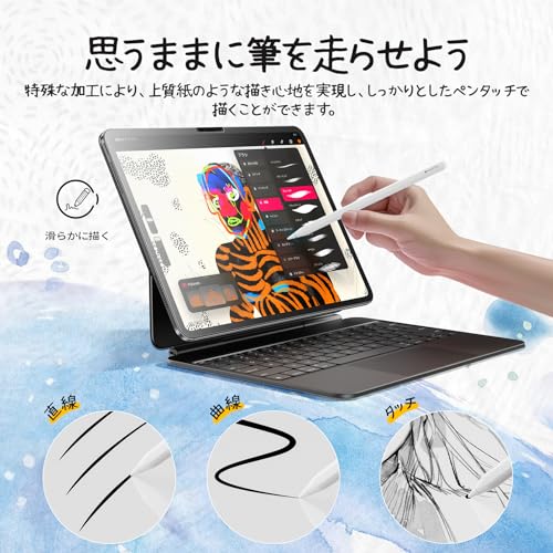 NIMASO ペーパーライクフィルム iPad Air 11 M3 第7世代 2025用/ipad air 11インチ M2 第6世代 2024用 アンチグレア 反射低減 位置決めガイド付き 指紋防止 保護フイルム 紙のような描き心地 iPad エアー7/エアー6対応 DTB25H1925