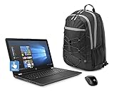 HP 15.6' HD Touch Screen Laptop Bundle , AMD A12-9720P Quad core processor 2.7 GHz, 8GB DDR4, 1TB HDD, DVD, WiFi, Webcam, Windows 10, Gray, Wireless Mouse and Backpack Included.