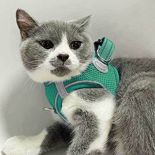Joytale Step in Dog Harness,Soft Mesh Reflective Breathable Vest Harnesses,Easy Walk Harness with Safety Buckle for Cat and Puppies Dogs,XXXS,Teal - Image 2