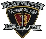 USMC FIRST BATTALION THIRD MARINE DIVISION UNIT Patch - COLOR - Veteran Owned Business.