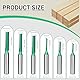 SUPRBIRD 8mm Schaft Gerade Fräser Set, 6-teilig Nutfräser für Holzbearbeitung,Holzfräser Fräser Fräsfräser Schneidmesser, Ø3/4/5/6/7/8mm, Hartmetall Fräser, DIY Holzfräsen Zubehör für Oberfräse