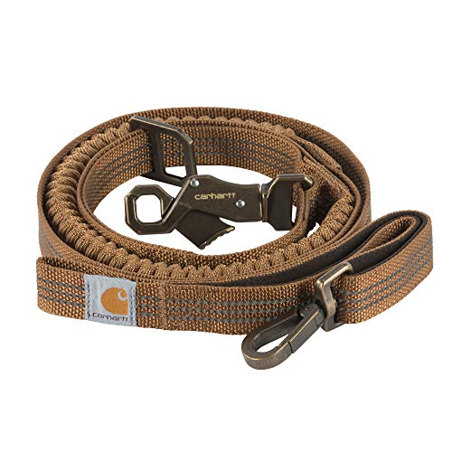 Carhartt Shock Absorbing Dog Leash Carhartt Brown/Brushed Brass #1