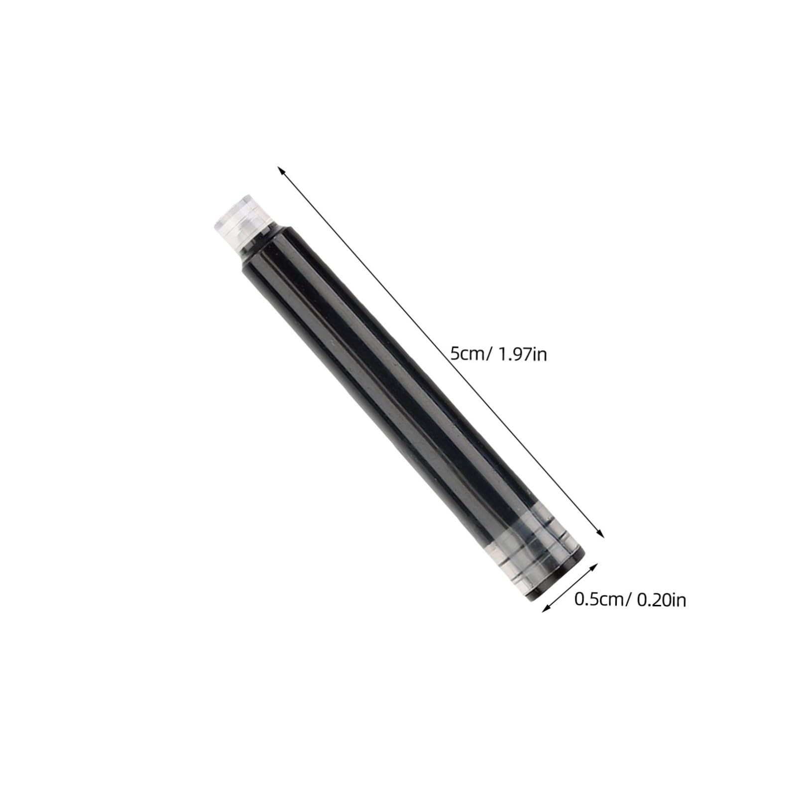 SECFOU 450 Pezzi Ricariche in Plastica per Penna Stilografica di Inchiostro 3,4 Mm Colori Blu Nero Rosso Facili da Sostituire per Scuola e Ufficio