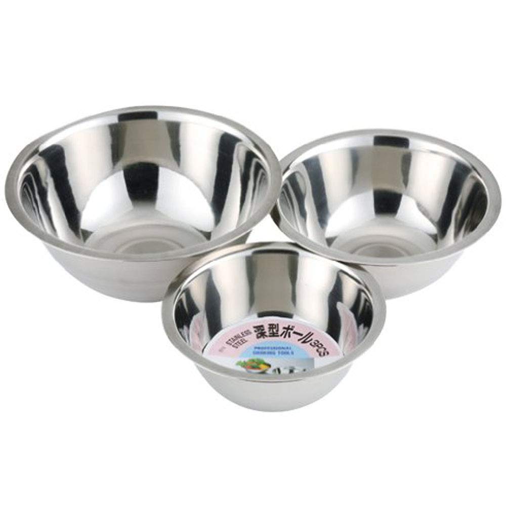 Kai Stainless Steel Bowl 3pcs Set (18cm, 21cm, 24cm) DZ-0354