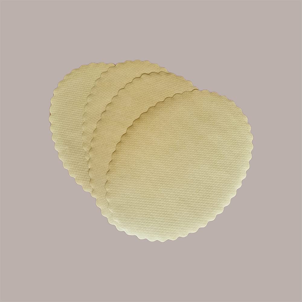 Lucgel Sottofritti Ovali in Carta Paglia Gialla Alimentare Goffrati Antigrasso 33x48 cm - 150 pezzi -