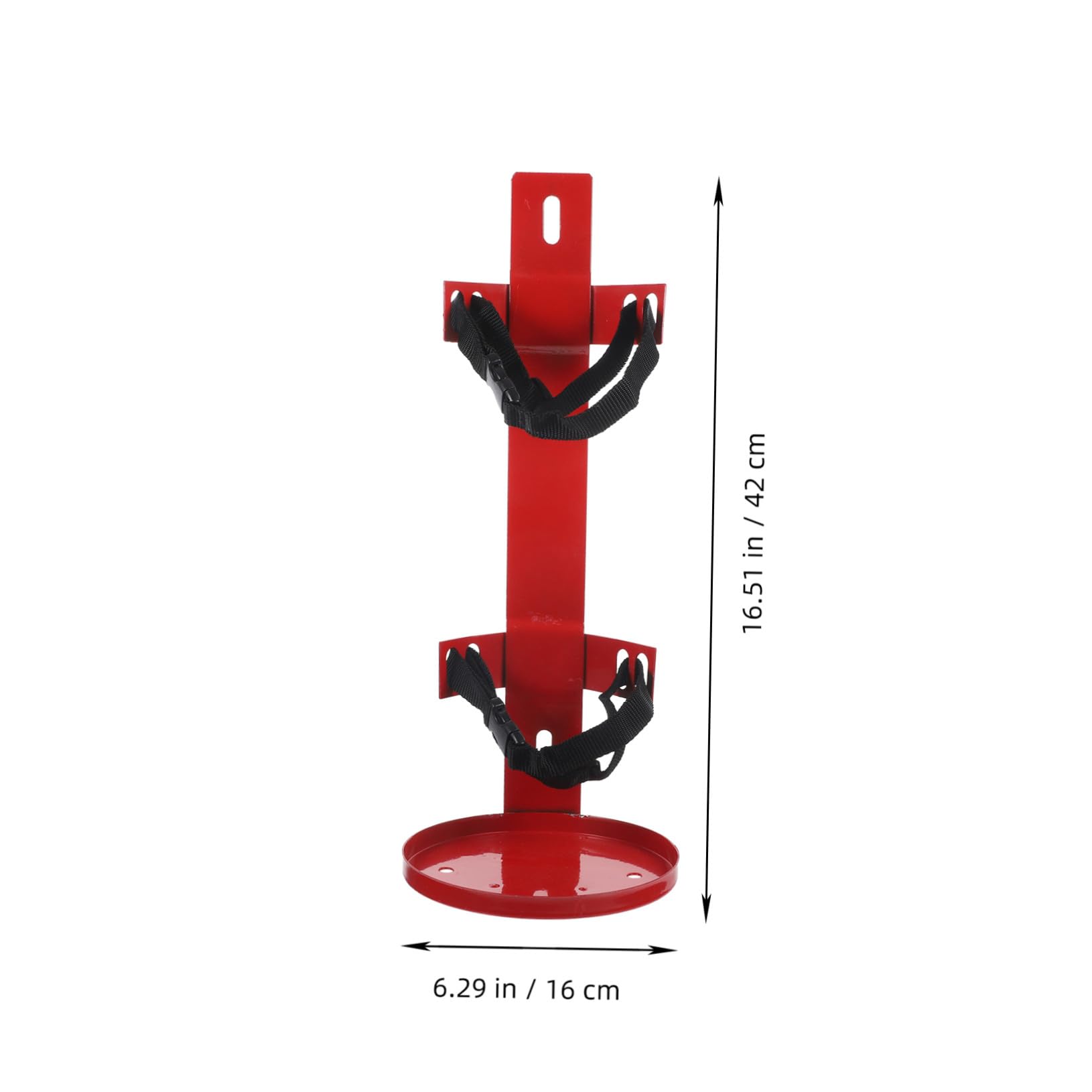 Soporte para Extintor de Incendios Resistente con Montaje Pared Correas Ajustables para Extintores para Hogar Oficina y Barco