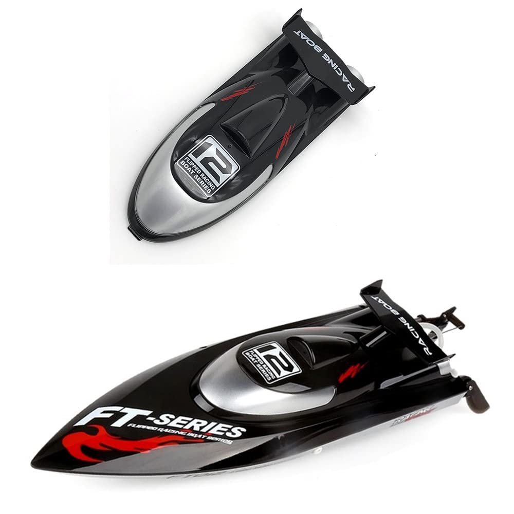SHAPOKY Housse De Cabine Pour Bateau RC FT012 – Pièce De Rechange En Plastique Noir, Compatible Avec FT012 2.4G Brushless