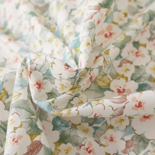 Image of LifeTB Cottagecore Flowers Comforter Set Twin XL Chic Floral Bedding Set | Vintage Coquette Botanical Comforter Lightweight Soft Bedding Farmhouse Twin XL Comforter with 2 Pillowcases