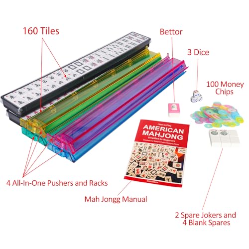 Jongyance American Mahjong Set With Blue Carrying Bag thumb #3