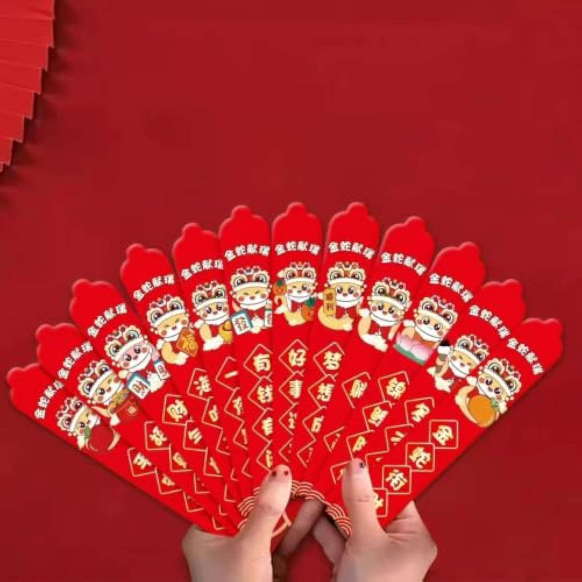 Chinese Lunar New Year Red Envelopes Pack for Spring Festival