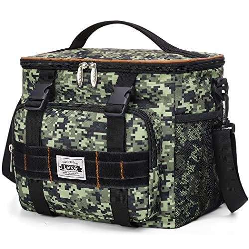 Lekesky Lunch Bag Leakproof Lunch Tote Bag Insulated Lunchbox For Men Lunch Box For Adults Army Green Camo，Medium,15L #TOP6