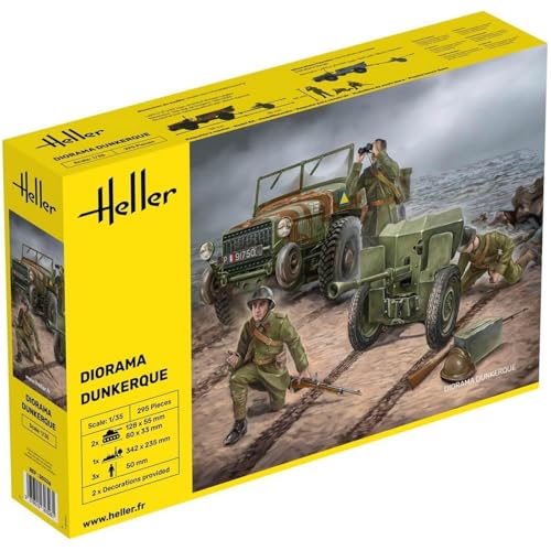 Maquette Diorama Dunkerque Heller 1:35 idéal pour vos décors historiques