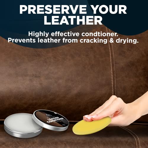 Image of FORTIVO Leather Mink Oil, Color Restorer, Scratch Remover, Couch Paint and Leather Repair Kit for Couches