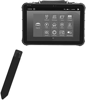 BoxWave Stylus Pouch Compatible with Foxwell GT90 - Stylus PortaPouch, Stylus Holder Carrier Portable Self-Adhesive - Jet Black