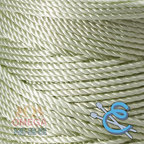 Image of Espiga No.18-100% Nylon Omega String Cord for Knitting and Crochet - 51 Pistachio