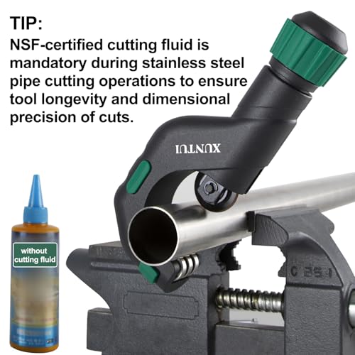 Copper Pipe Cutter Tool Set 3/16"-2" OD, Tube Cutter for Copper,Brass,Aluminum&Stainless Steel, HVAC Metal Plumbing Tubing Cutter Tool with Deburring Tools&Extra Blades 7 Copper Pipe Cutter Tool Set 3/16"-2" OD, Tube Cutter for Copper,Brass,Aluminum&Stainless Steel, HVAC Metal Plumbing Tubing Cutter Tool with Deburring Tools&Extra Blades - Image 7