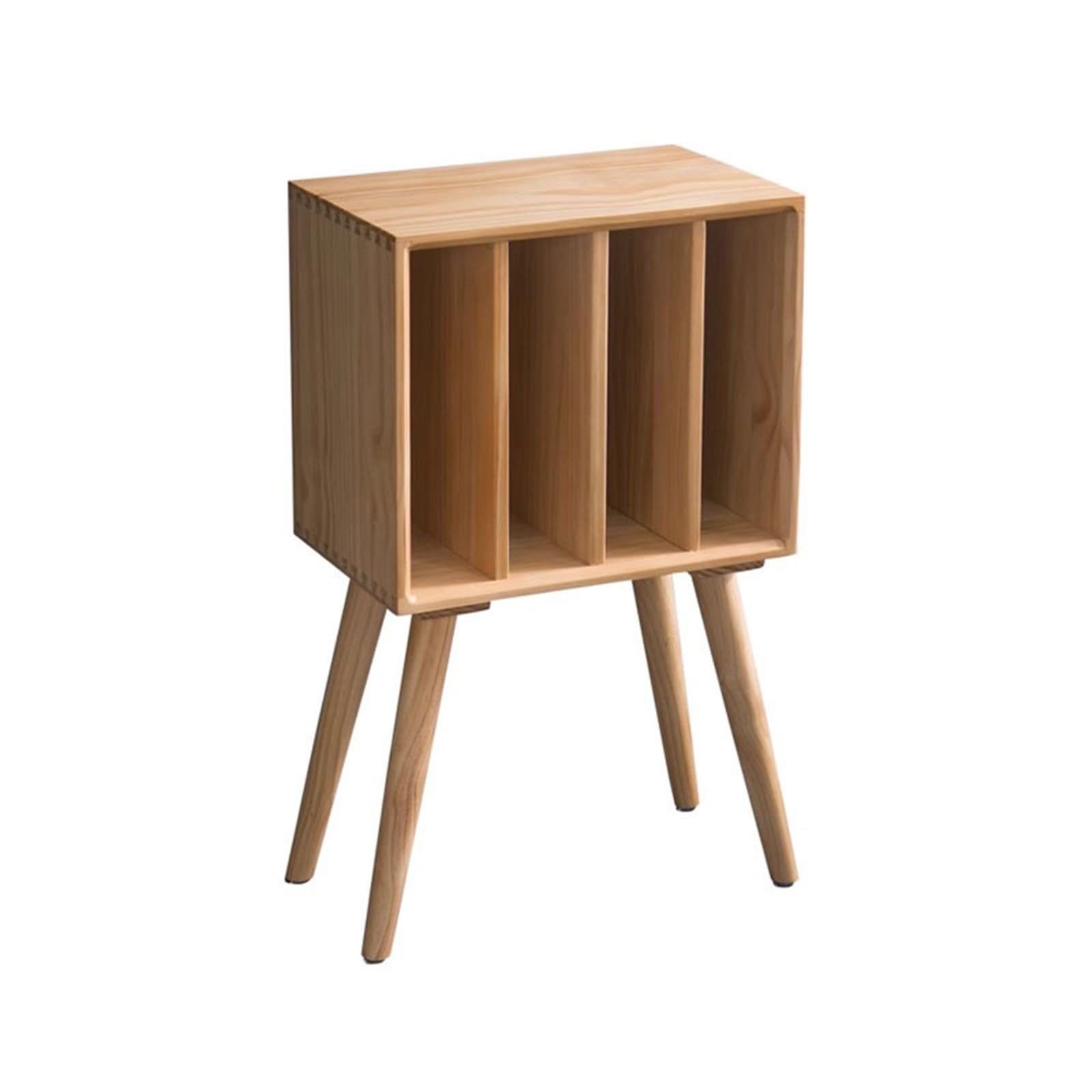 Huangj-0527 CD storage Vinyl Record Storage Cabinet Wooden Albums CDs Exhibit Stand for Living Room Bedroom Record