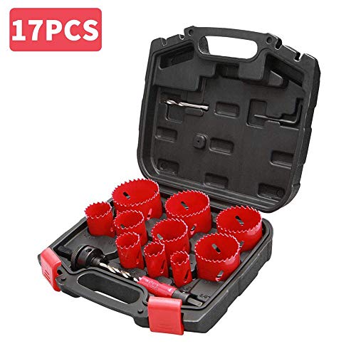 Bi-metalen gatenzaagpakket gebruikt voor precieze boren op metaal hout kunststof en deuren. Duurzaam High-Speed ​​Steel 17 stks - Image 7