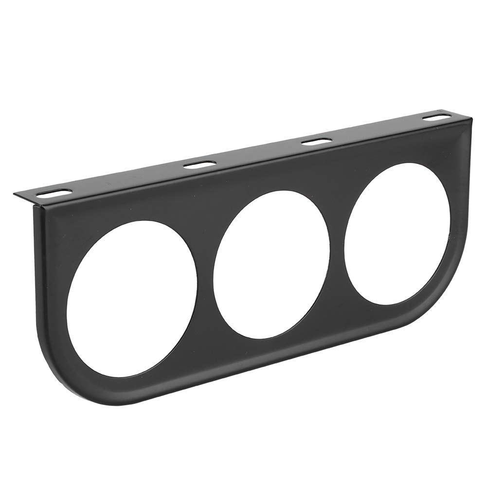 TOPINCN Supporto per misuratore da cruscotto, Staffa di Montaggio a Triplo Calibro affidabile da 52 mm/2 Pollici Robusta per Auto(Nero)